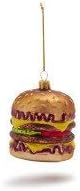 Sur La Table Cheeseburger Glass Ornament