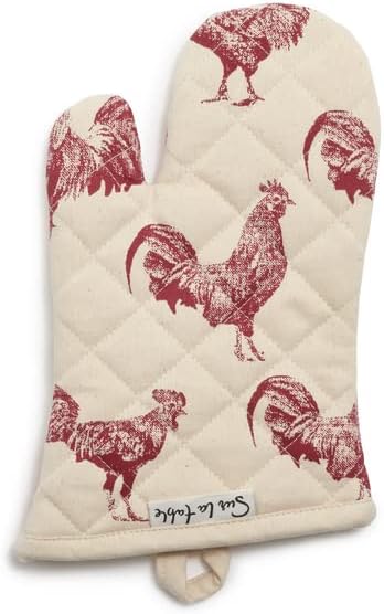 Sur La Table Rooster Oven Mitt , Red