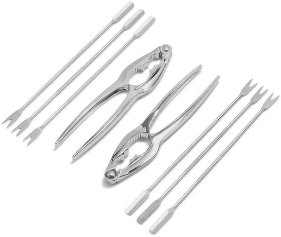 Sur La Table Seafood Kit, Set of 8 , Silver
