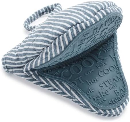 Sur La Table Silicone Striped Mini Pinch Mitt , Red