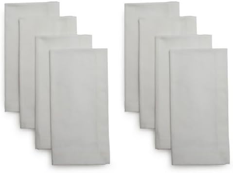 Sur la table Herringbone Napkins, Set of 8 , White
