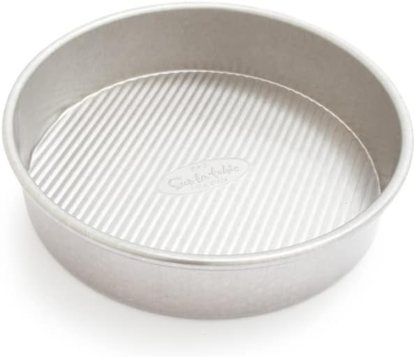Sur La Table Platinum Pro Round Cake Pan, 8" x 2" , Silver