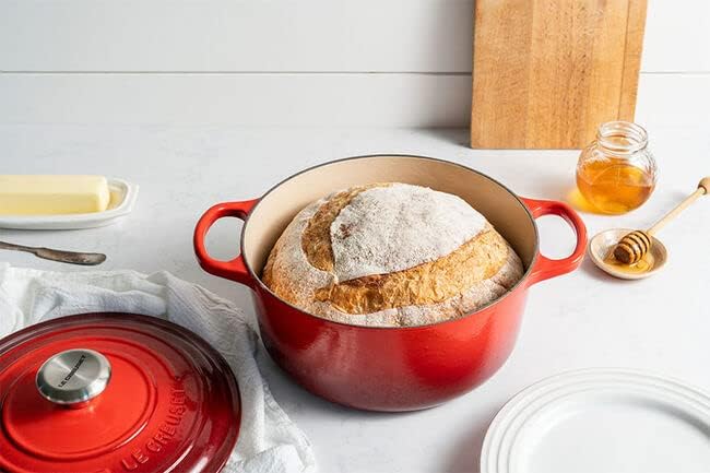 Le Creuset Enameled Cast Iron Round Dutch Oven, 9 qt., Cerise