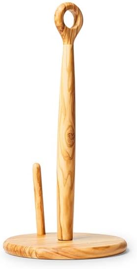 Sur La Table Olivewood Paper Towel Holder , Brown