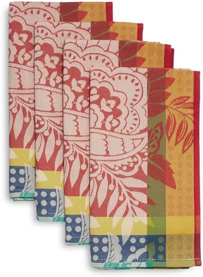 Sur La Table Jacquard Bird of Paradise Napkins, Set of 4 , Multi