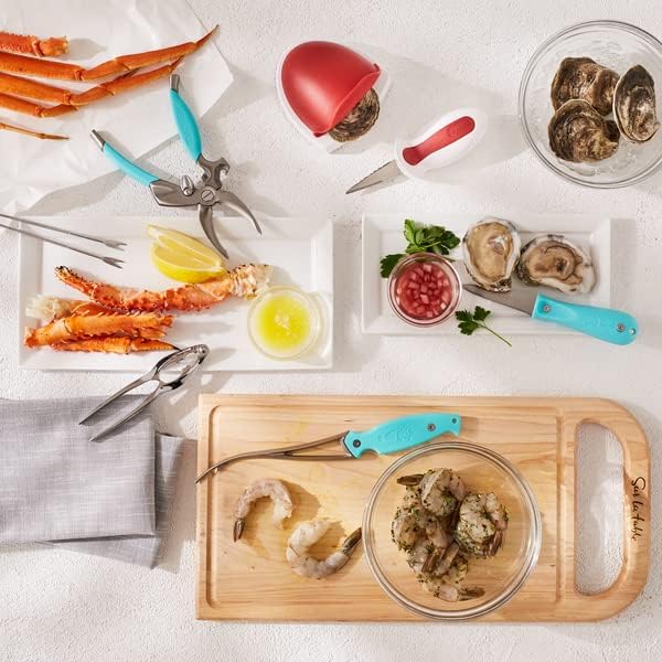Sur La Table Seafood Kit, Set of 8 , Silver