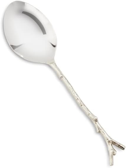 Sur La Table Twig Serving Spoon , Silver
