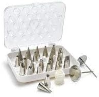Ateco Cake Decorating Set, 29 Piece, Plastic, Silver