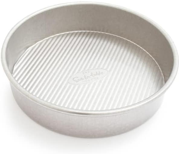 Sur La Table Platinum Pro Round Cake Pan, 8" x 2" , Silver