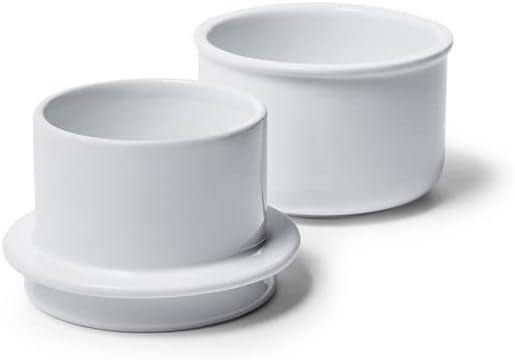 Sur La Table Porcelain Butter Crock , White