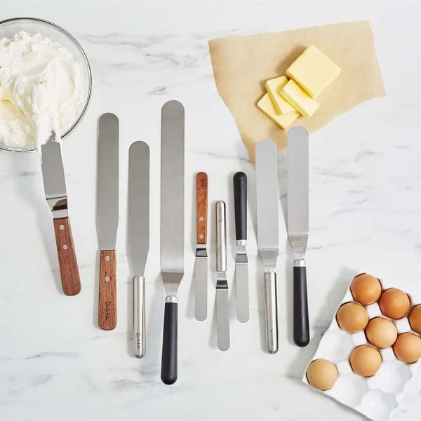 Sur La Table Straight Stainless Steel Icing Spatula, 8" , Silver