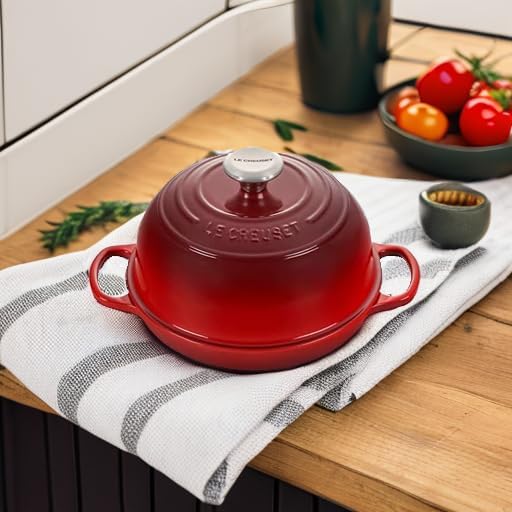 Le Creuset Enameled Cast Iron Round Bread Oven, 9.5 inch, Cerise
