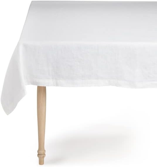 Sur La Table White Linen Tablecloth