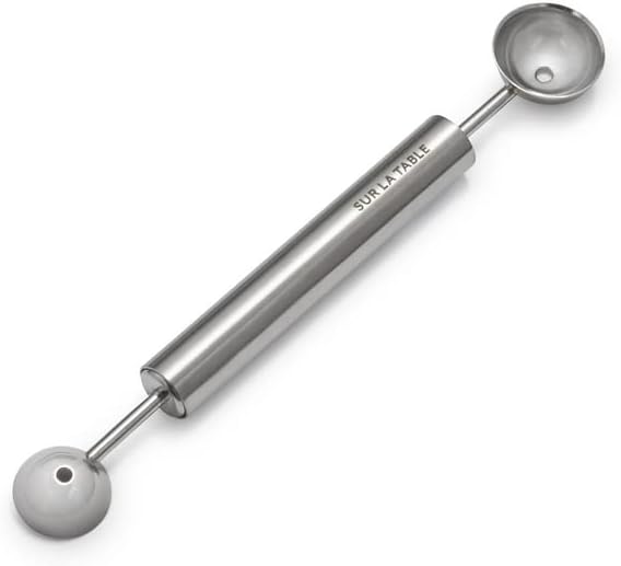 Sur La Table Stainless Steel Dual Melon Baller , Silver