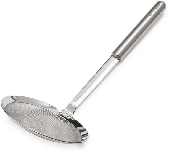 Sur La Table Stainless Steel Fine-Mesh Skimmer , Silver