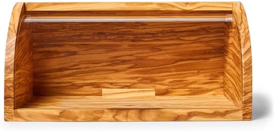 Sur La Table Olivewood Bread Box , Brown