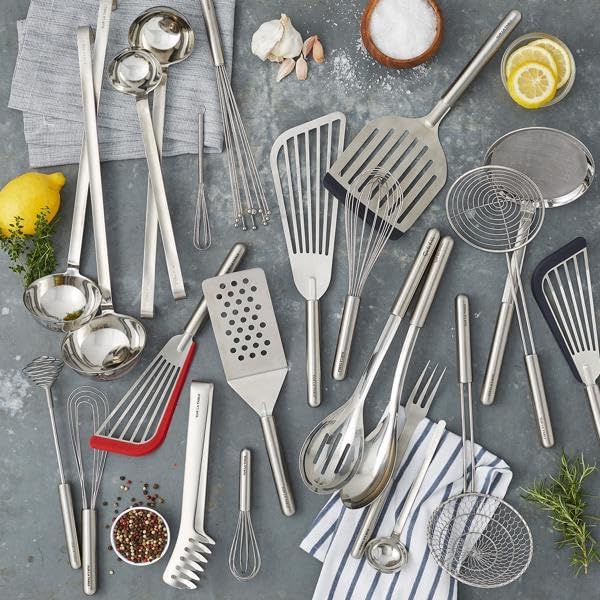 Sur La Table Stainless Steel French Whisk, 12" , Silver