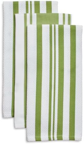 Sur La Table Striped Kitchen Towels, Set of 3 , Sardine