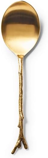 Sur La Table Gold Twig Serving Spoon