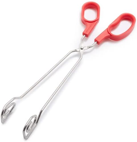 Sur La Table 12" Scissor Tongs , Red