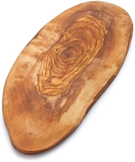 Sur La Table Italian Olivewood Slice Serving Board , Tan