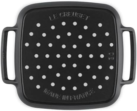 Le Creuset Enameled Cast Iron Square Grill Basket, 12"