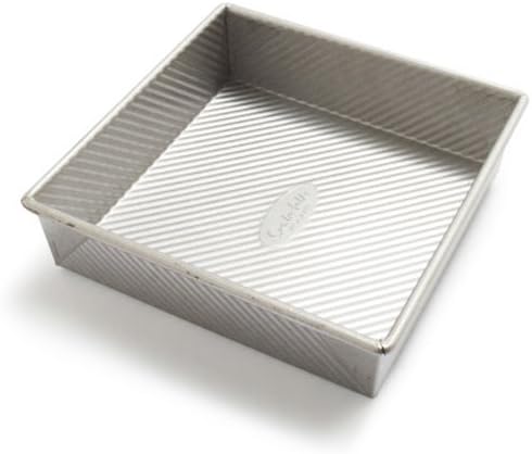 Sur La Table Platinum Pro Square Cake Pan, 8" , Silver