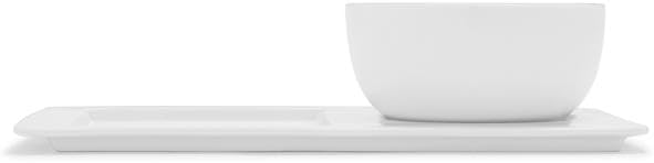 Sur La Table Soup and Sandwich Serving Set , White
