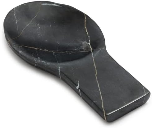 Sur La Table Marquina Marble Spoon Rest , Black