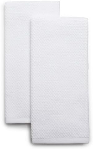Sur La Table Organic Cotton Kitchen Towels, White