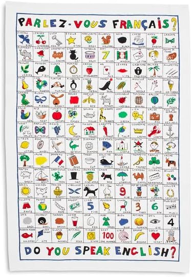 Sur La Table Parlez Vous Francais Kitchen Towel , Multi