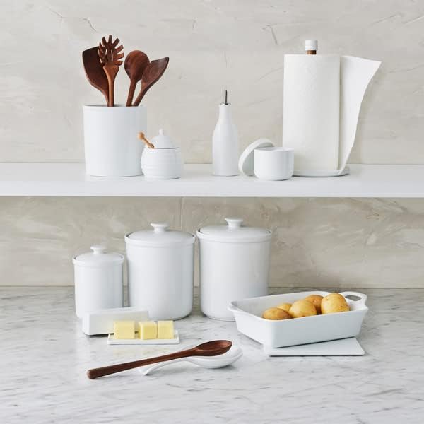 Sur La Table Porcelain Honey Pot , White